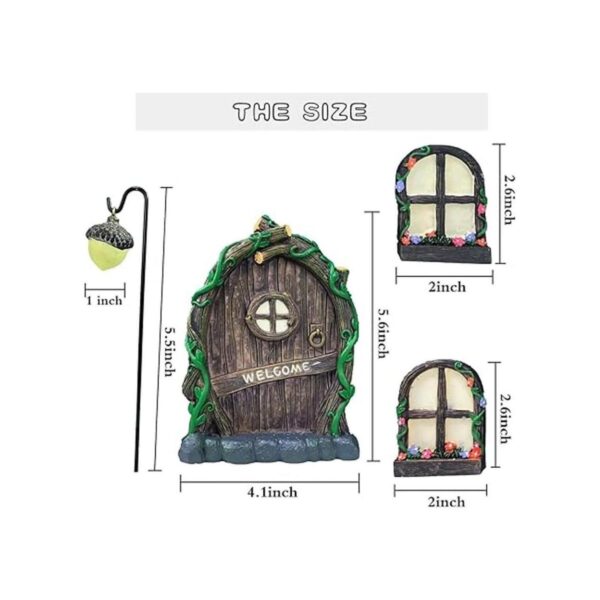 Decoración de gnomos para puerta y ventanas accesorios de