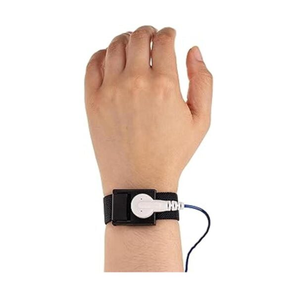 Pulsera de conexión a tierra conecta la pulsera de