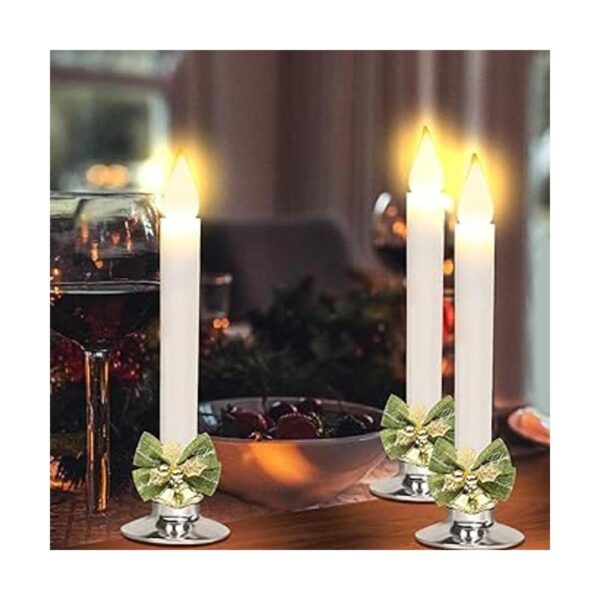 KITHOUSE Paquete de 12 velas de Navidad con temporizador_3