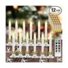 KITHOUSE Paquete de 12 velas de Navidad con temporizador_1