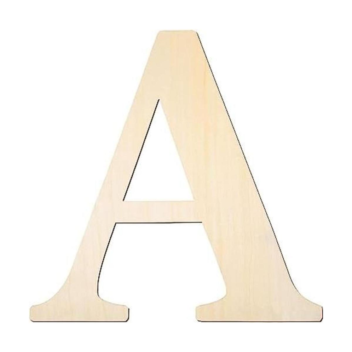 YRONTY Letras de madera A de 12 pulgadas letras de madera