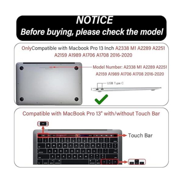 GABraden Compatible con MacBook Pro de 13 pulgadas 2020_2