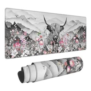 Highland Cow Mouse Pad Extended Large Gaming Mouse Pad XL_1