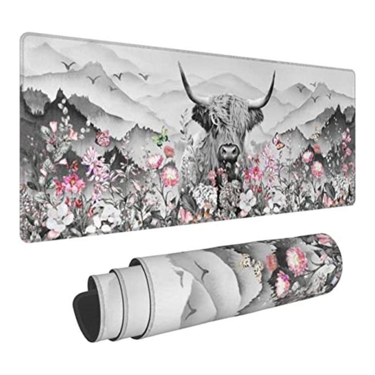 Highland Cow Mouse Pad Extended Large Gaming Mouse Pad XL