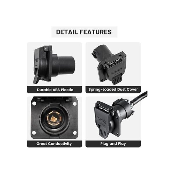 Oyviny Repuesto USCAR a conector de remolque de hoja RV de_3