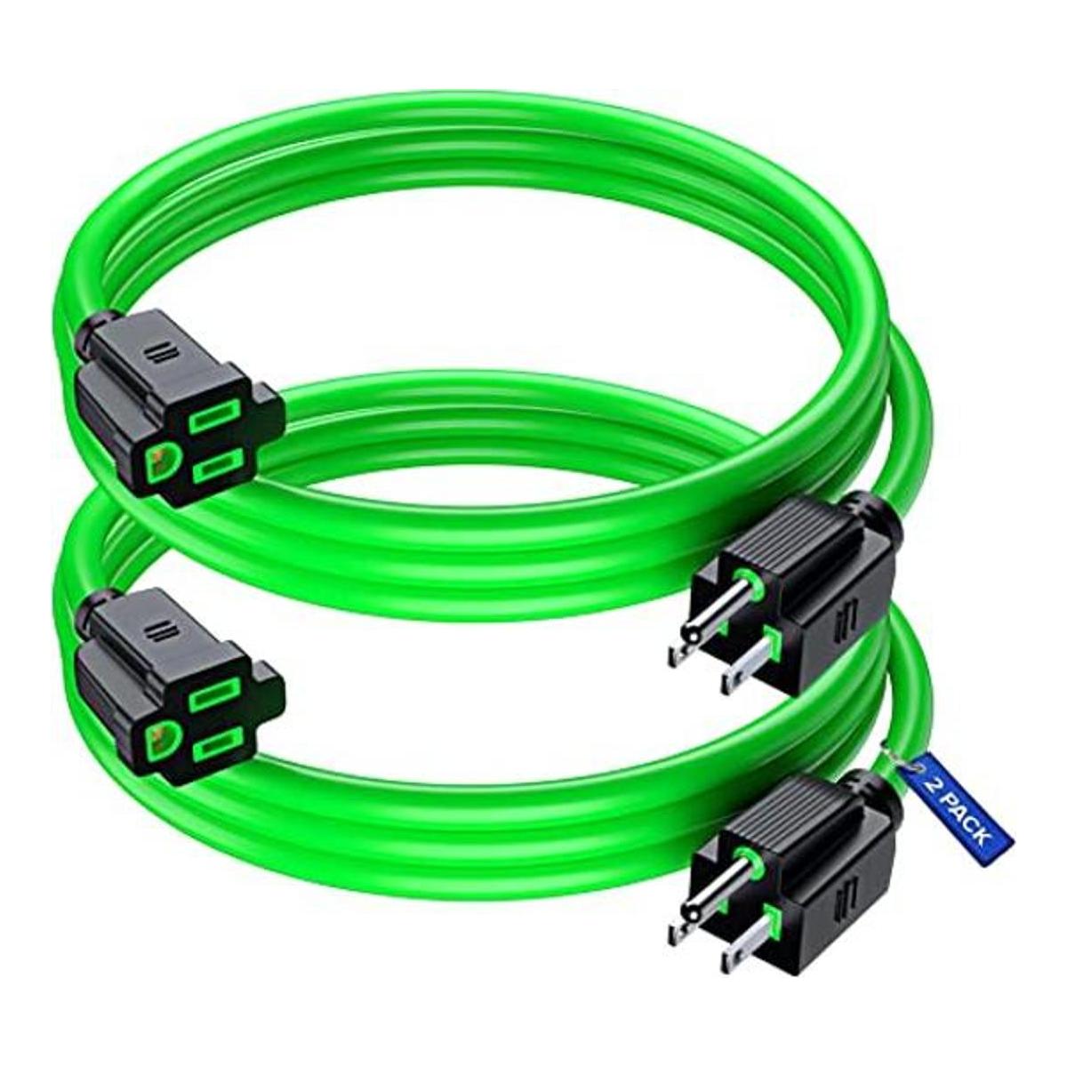 Cable de extensión de 3 pies cable de alimentación verde