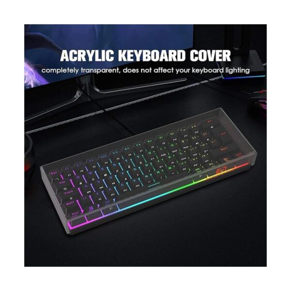Protector de cubierta transparente para teclado acrílico