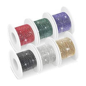 Cadena de diamantes de imitación multicolor de 33 yardas