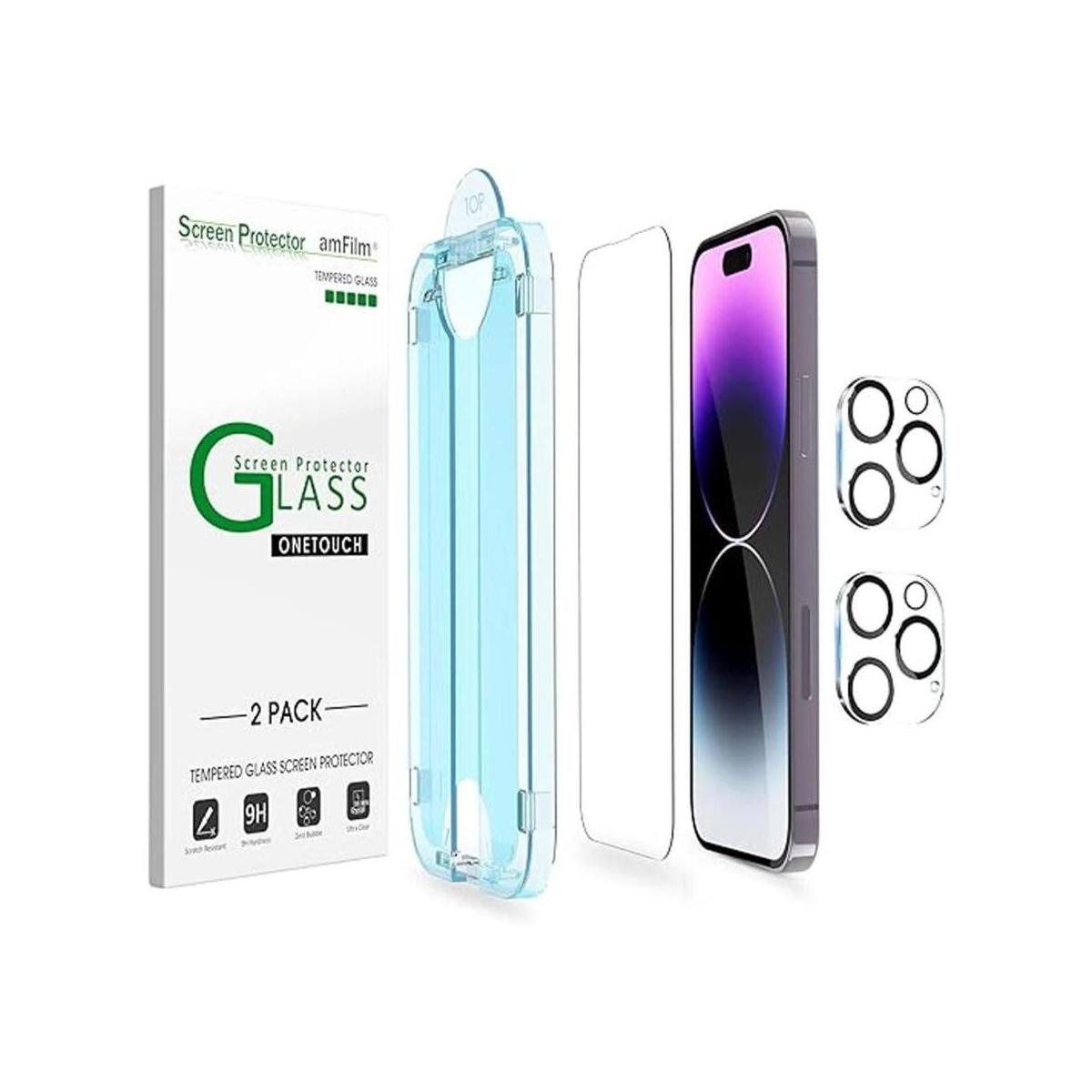 amFilm OneTouch Protector de pantalla de vidrio para