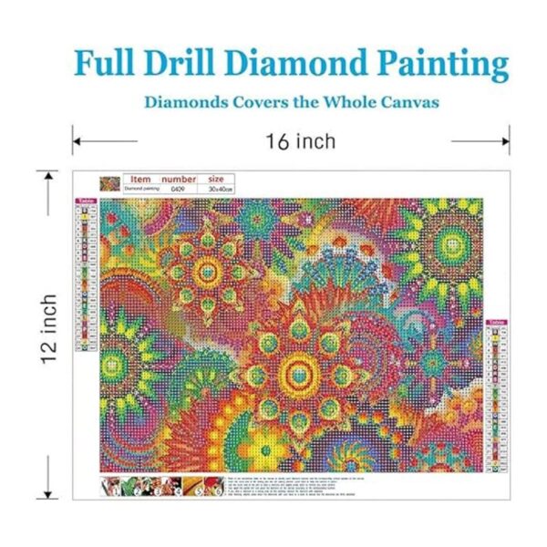 Flor de pintura de diamante 5D para bricolaje pintura de_4