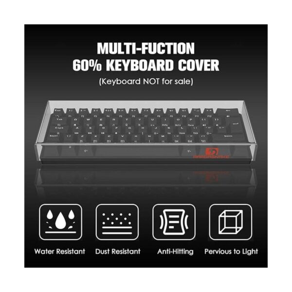 Protector de cubierta transparente para teclado acrílico