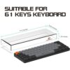 Protector de cubierta transparente para teclado acrílico