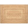 Alfombra natural trenzada de yute de 2 x 3 pies alfombras