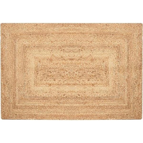 Alfombra natural trenzada de yute de 2 x 3 pies alfombras