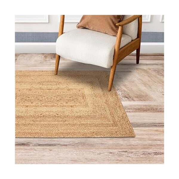 Alfombra natural trenzada de yute de 2 x 3 pies alfombras