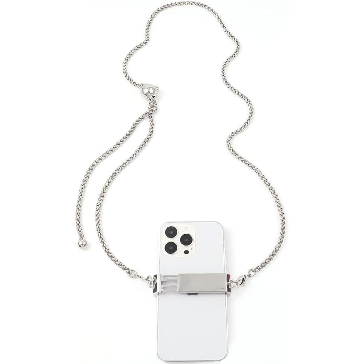 Clip portátil para teléfono cadena cruzada ajustable