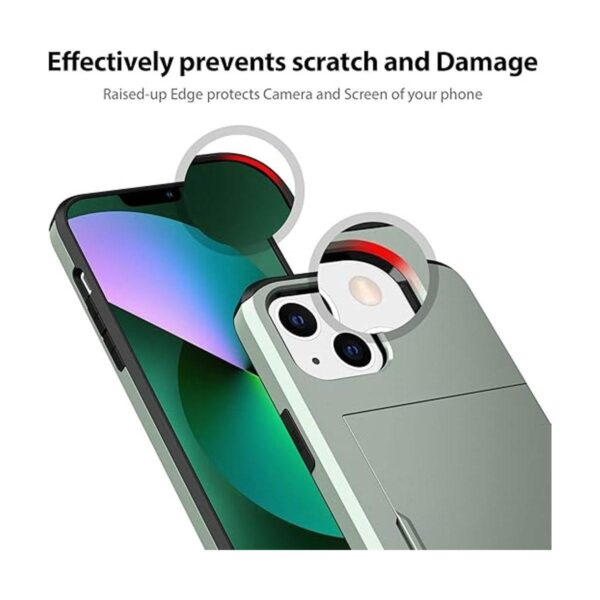 Jiunai Funda compatible con iPhone 13 Mini soporte para_3