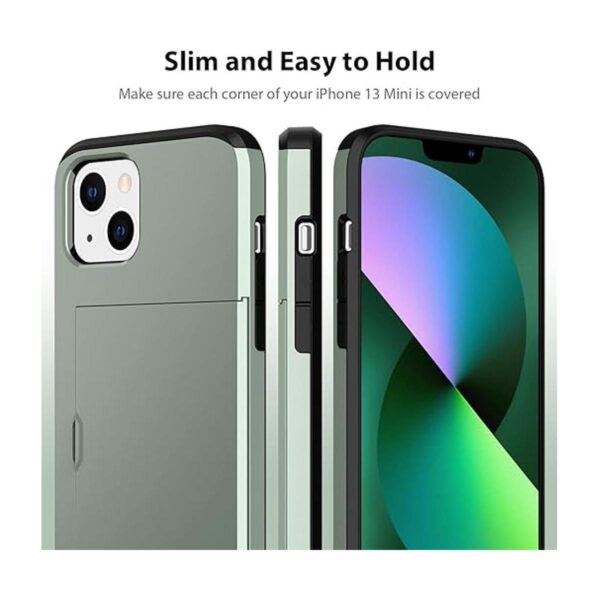 Jiunai Funda compatible con iPhone 13 Mini soporte para_4