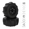 GLOBACT Ruedas y neumáticos hexagonales RC de 0.472