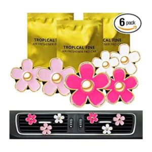 Bonitos accesorios de decoración de coche rosa para mujer_1