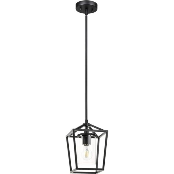 XiNBEi Pendant Lighting Modern Farmhouse Black Adjustable