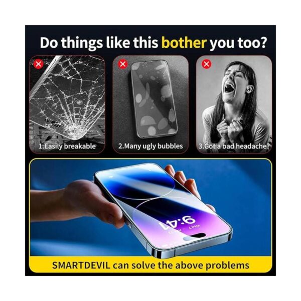 SmartDevil Protector de pantalla para iPhone 14 Pro Max_4