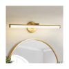 KAISITE Lámpara de tocador de baño luz dorada de 22_1