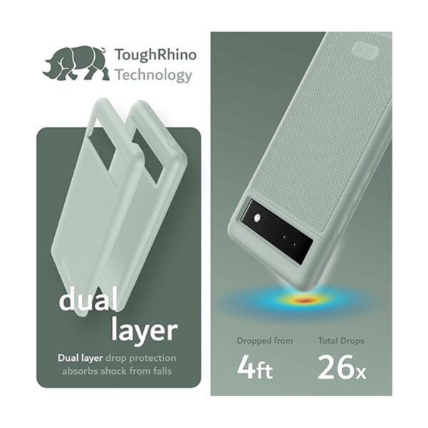 TUDIA DualShield Grip Carcasa diseñada para Google Pixel_3