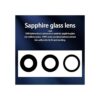 Perzework Reemplazo de lente de cristal Saphire para_3