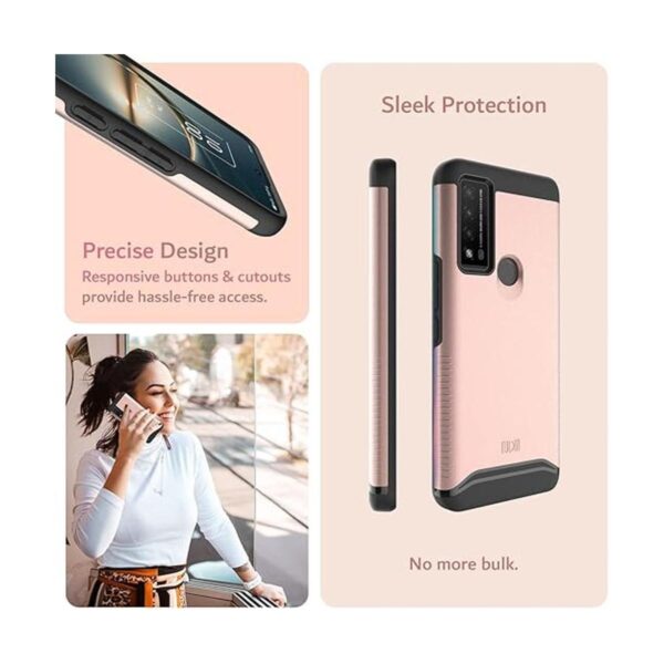 TUDIA DualShield Funda protectora compatible con TCL 30V_4