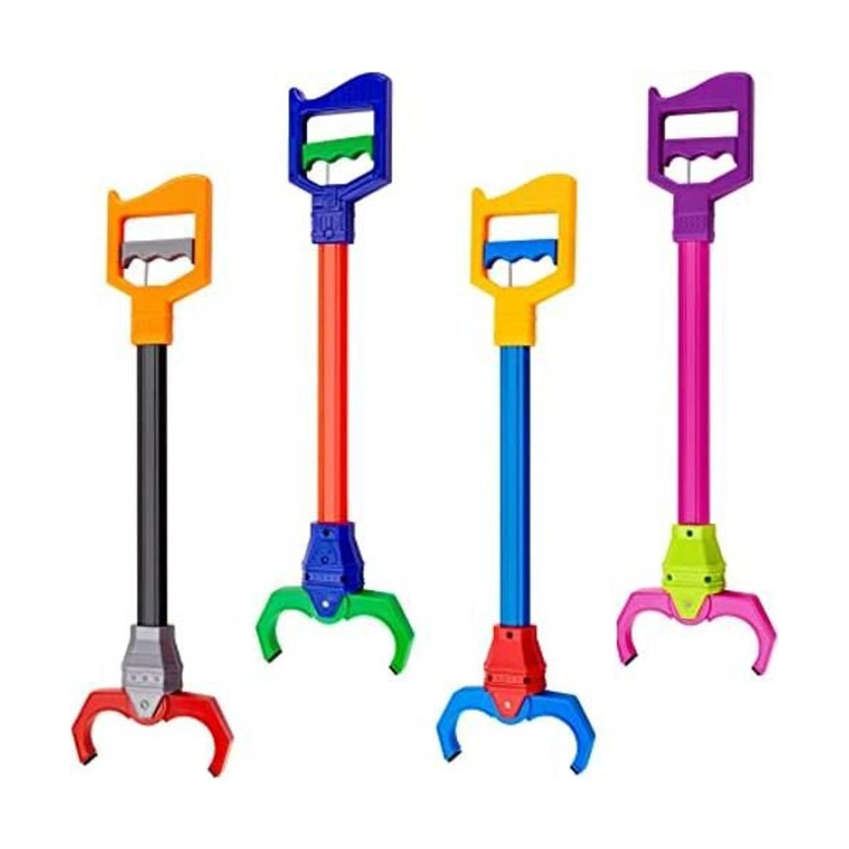 4 piezas de agarrador interactivo de juguete robot de