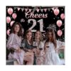 Decoraciones de cumpleaños número 21 para ella pancarta_3
