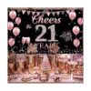 Decoraciones de cumpleaños número 21 para ella pancarta_5