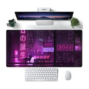 Alfombrilla de mouse para juegos morada tapete de_1