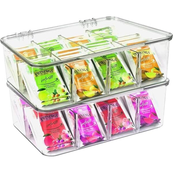 Utopia Home Paquete de 2 organizadores de bolsas de té