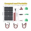 SUNAPEX Cargador y mantenedor de batería solar portátil de_5