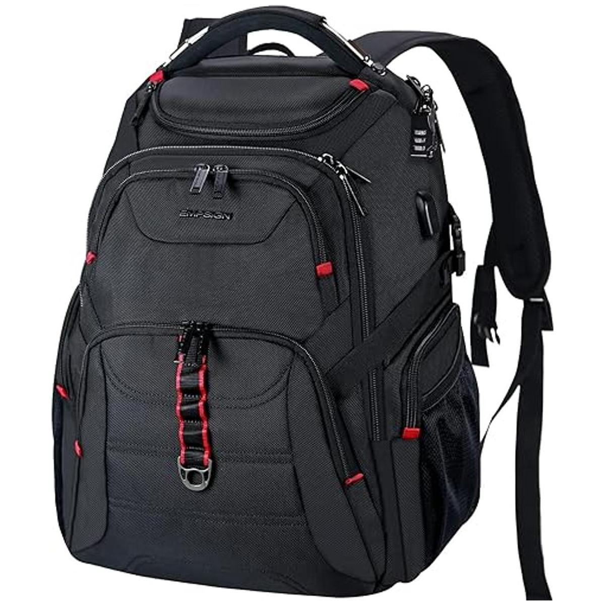 EMPSIGN Mochila de viaje para laptop de 17.3 pulgadas