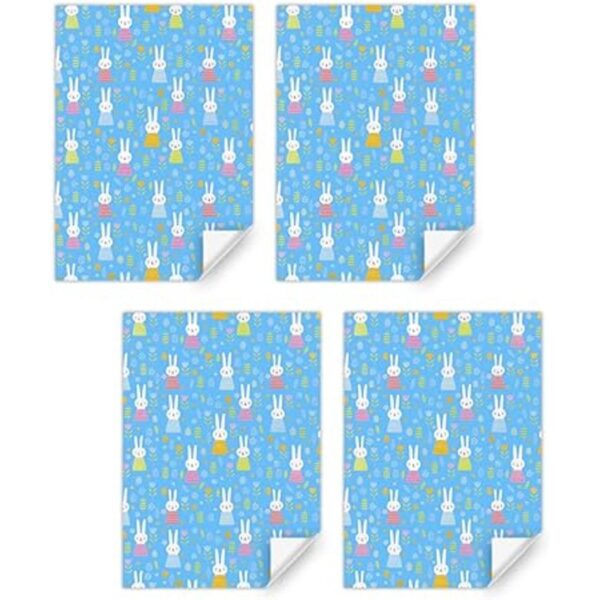 Papel de regalo de conejo de feliz cumpleaños para niños y