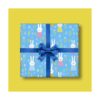Papel de regalo de conejo de feliz cumpleaños para niños y