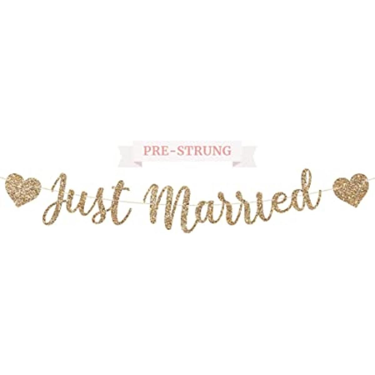 Banner preencordado para recién casados sin bricolaje