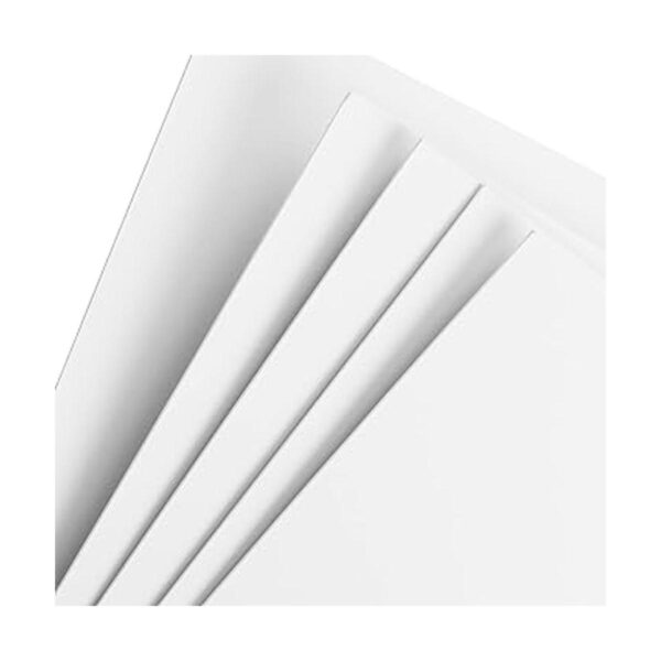 PINGEUI 50 hojas de aglomerado blanco de 12 x 12 pulgadas_3
