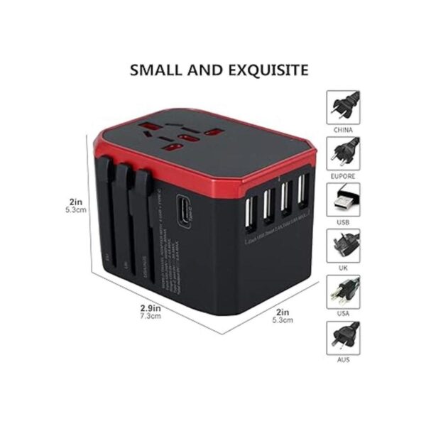 Adaptador de viaje universal internacional enchufe de