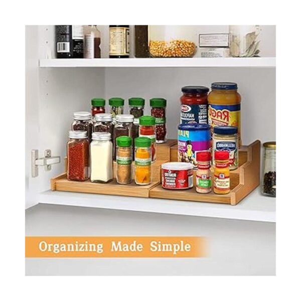 VenDotbi Spice Rack Organizer 3 Tier Expandable Bamboo