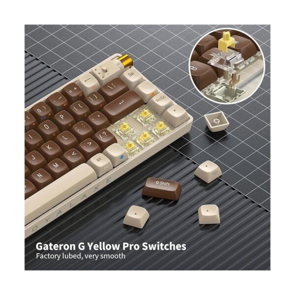 ROYALAXE X ProtoArc R68 Teclado mecánico inalámbrico con_3