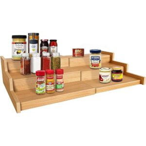 VenDotbi Spice Rack Organizer 3 Tier Expandable Bamboo