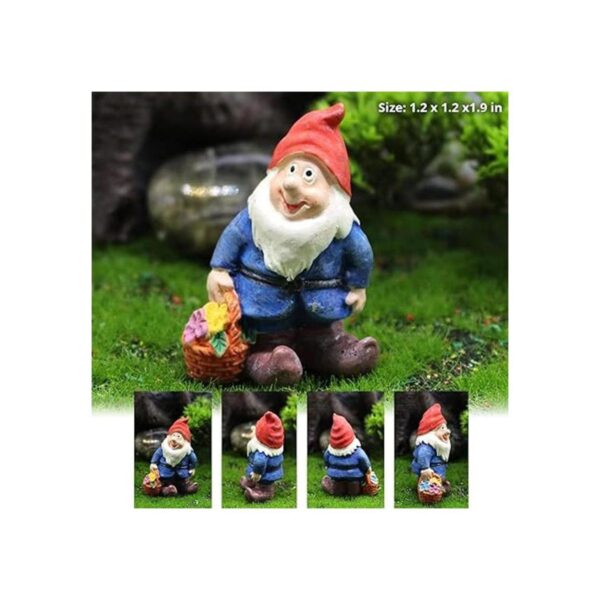 Accesorios de jardín de hadas figuras de gnomos en
