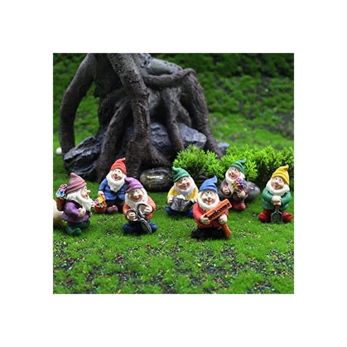 Accesorios de jardín de hadas figuras de gnomos en