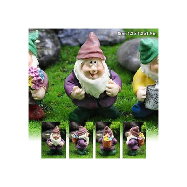 Accesorios de jardín de hadas figuras de gnomos en