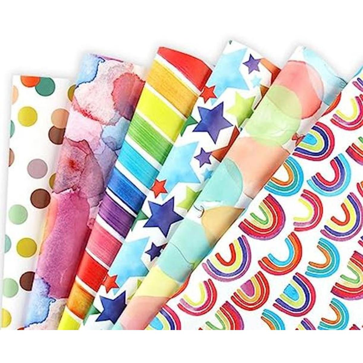 WDNUKEE Papel de regalo de cumpleaños para niños niñas
