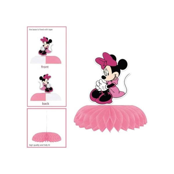 Centros de mesa de ratón con diseño de panal para niñas